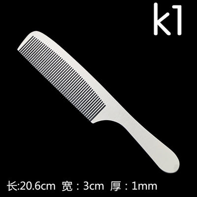 Stainless Steel Silver Barber Comb