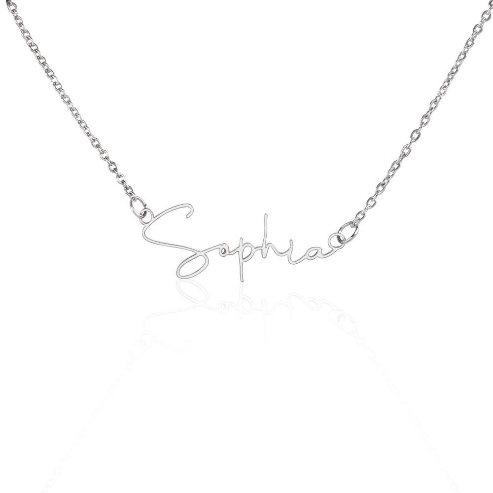 Signature Chic: Explore Our Custom Name Necklace