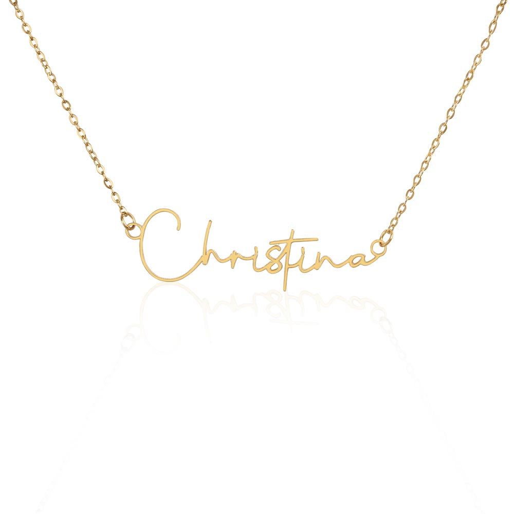 Signature Chic: Explore Our Custom Name Necklace