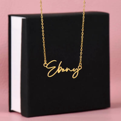 Signature Chic: Explore Our Custom Name Necklace