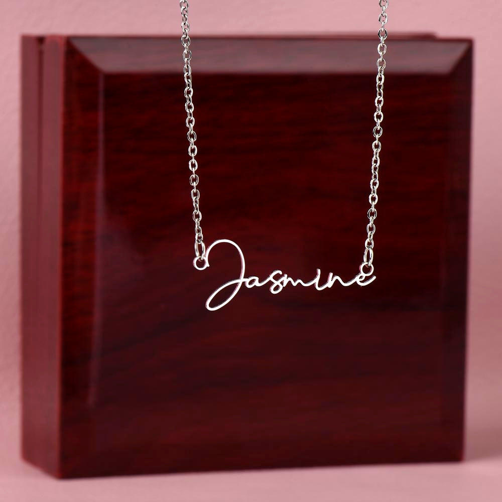 Signature Chic: Explore Our Custom Name Necklace