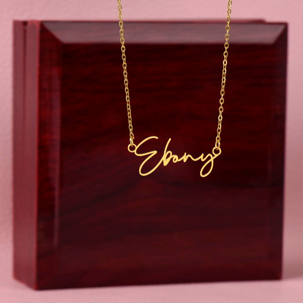 Signature Chic: Explore Our Custom Name Necklace