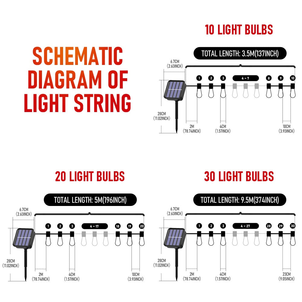 LED Solar Christmas Lights